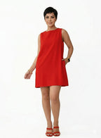 Vestido Curto Premium com Bolsos Funcionais e Zíper Discreto